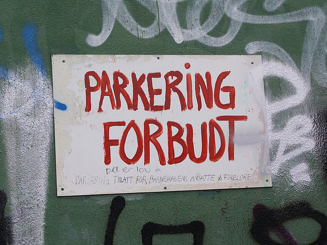 Parkering forbudt