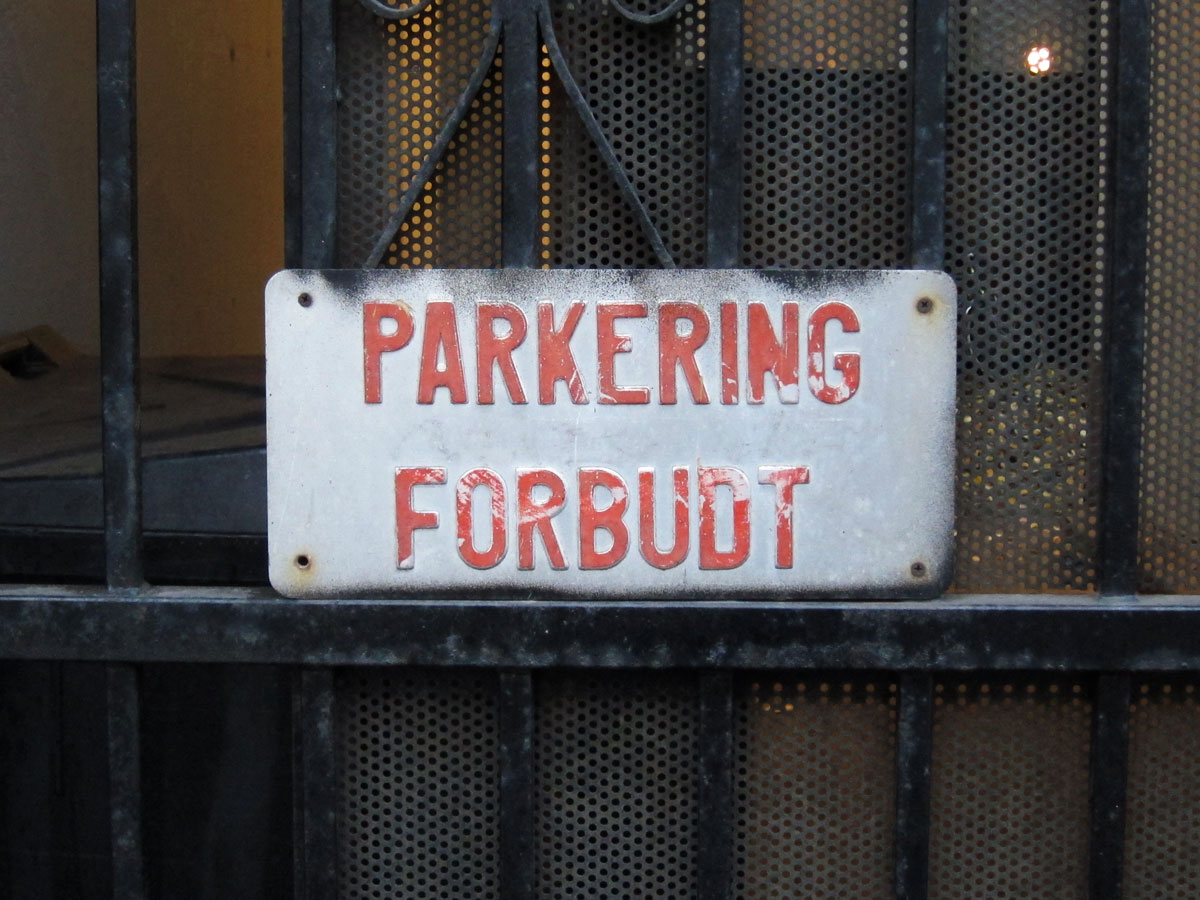 Parkering forbudt