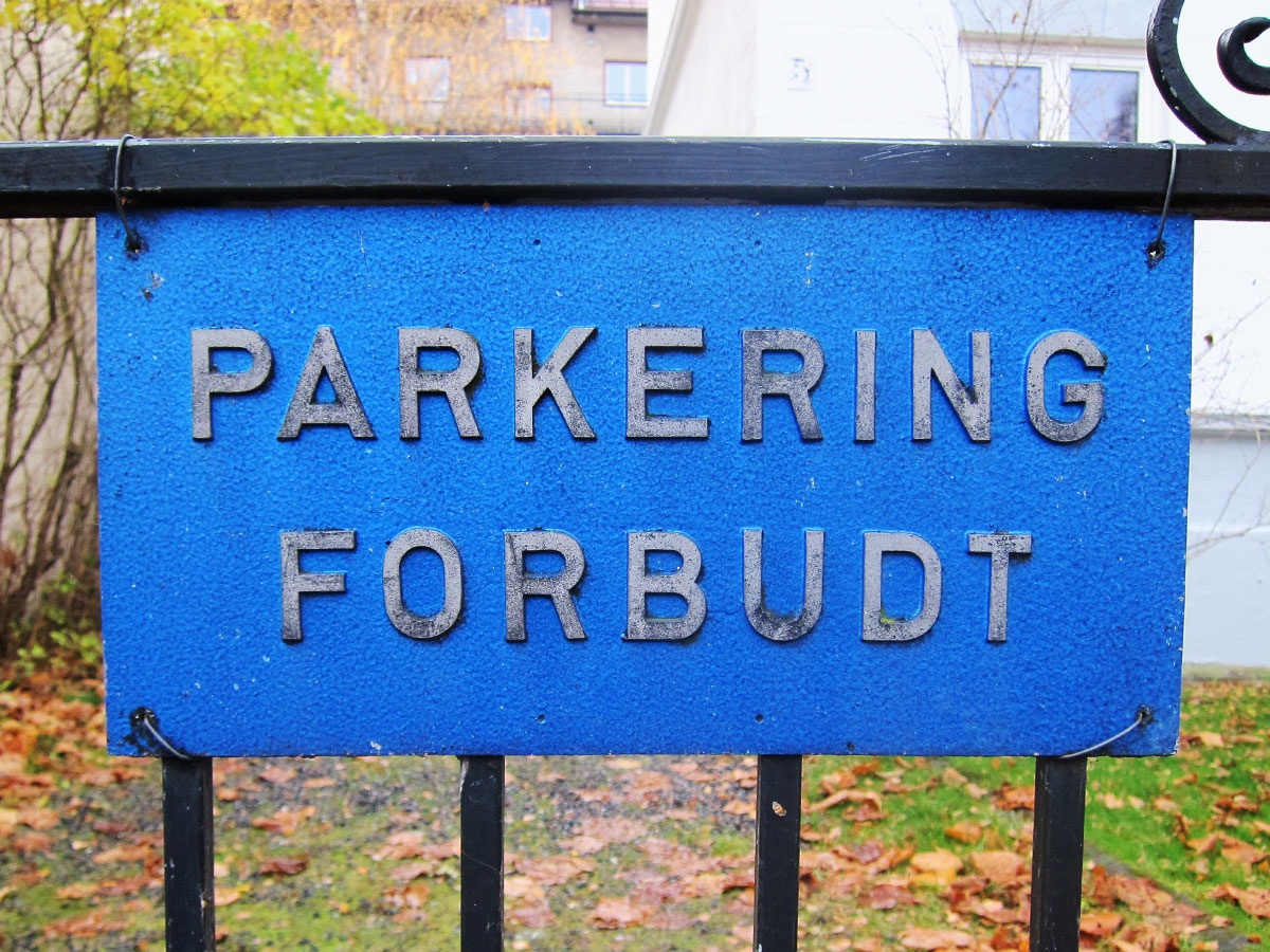 Parkering forbudt