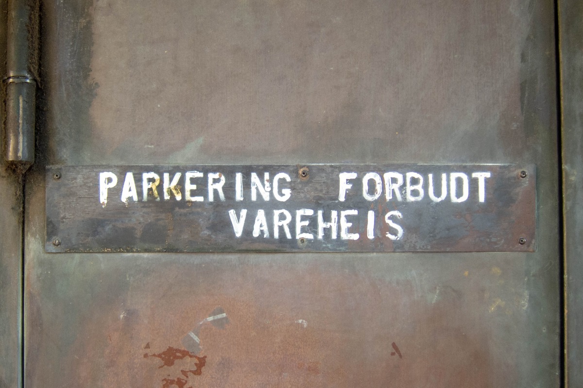 Parkering forbudt vareheis